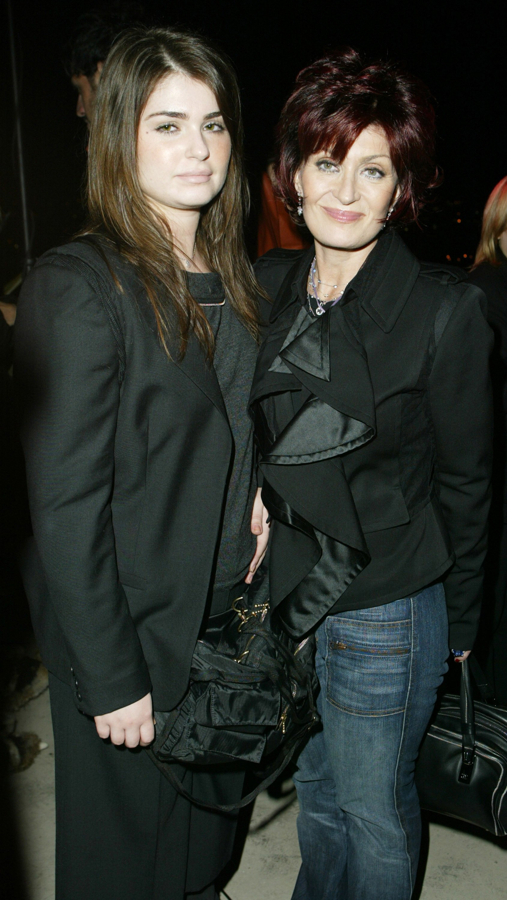 Singer Aimee Osbourne with her mother TV personality Sharon Osbourne during "The Heart is Deceitful Above All Things" Wrap Party at Chateau Marmont in Los Angeles, California. | Source: Getty Images