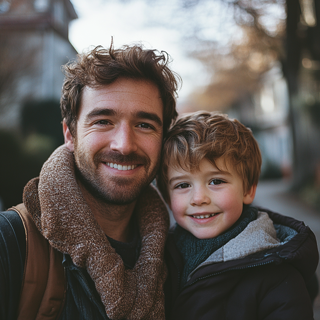 A man and his son | Source: Midjourney