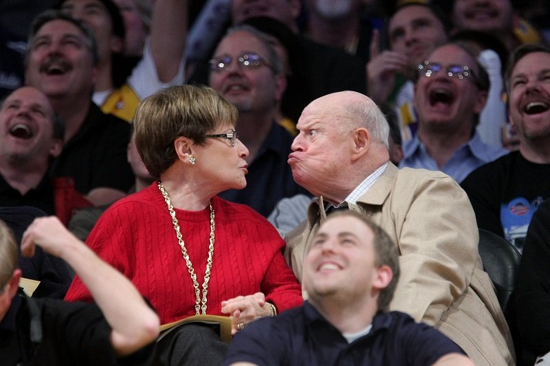 Don Rickles and wife Barbara Rickles at the Staples Center on January 19, 2009 in Los Angeles, California | Photo: Getty Images