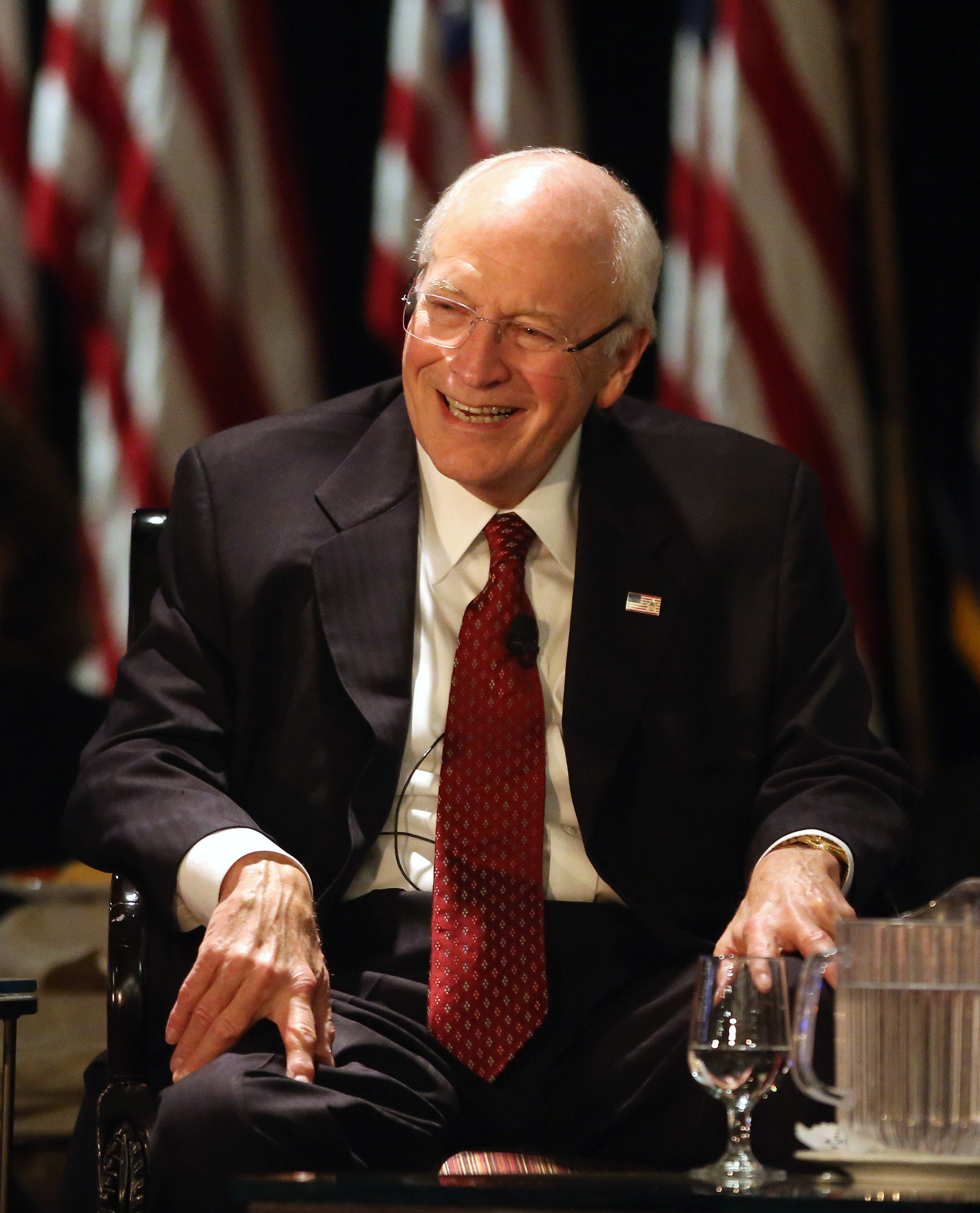 Former Vice President Dick Cheney speaks at the Long Island Association fall luncheon at the Crest Hollow Country Club on October 18, 2012, in Woodbury, New York | Source: Getty Images