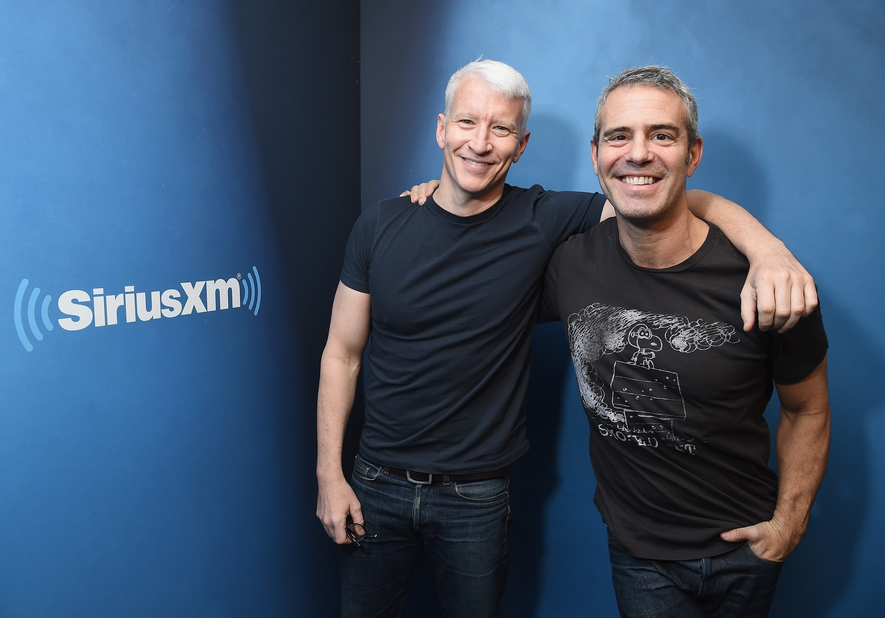 Anderson Cooper and Andy Cohen at SiriusXM Studios on January 13, 2017 in New York City | Photo: Getty Images