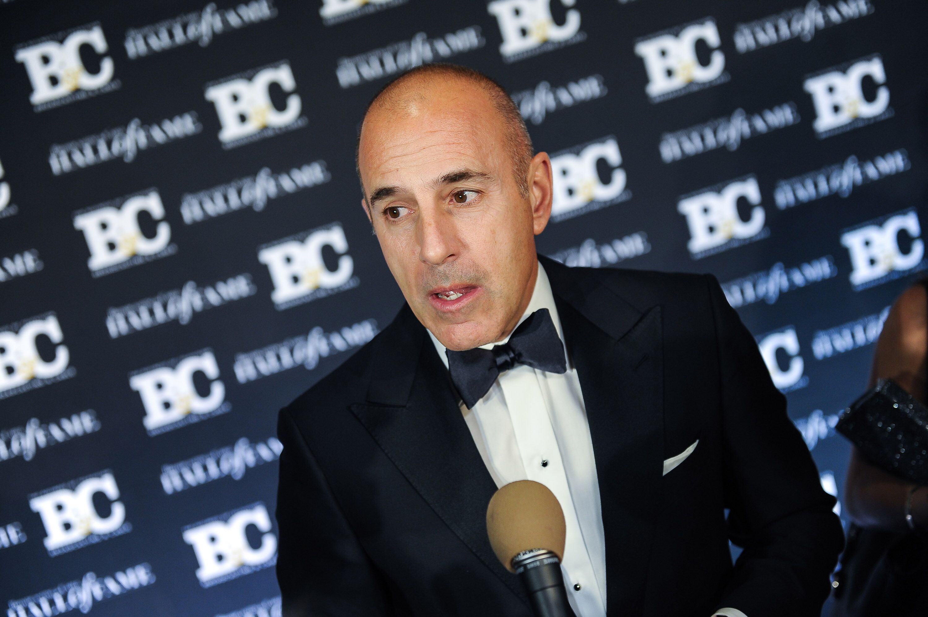 Matt Lauer at Broadcasting and Cable Hall Of Fame Awards 25th Anniversary Gala on October 20, 2015, in New York City Photo Rommel Demano Getty Images