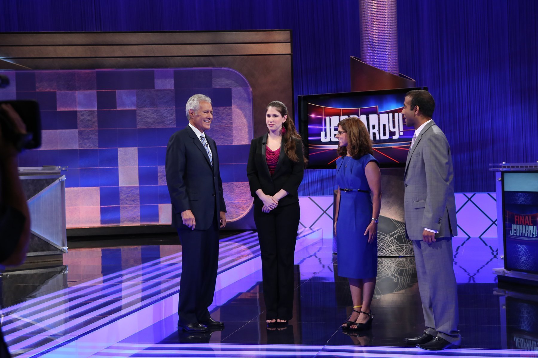 Host Alex Trebek, 72, returned to the set at Sony Pictures Studios to tape the first episode of the new season on July 25, 2012|Photo:Getty Images