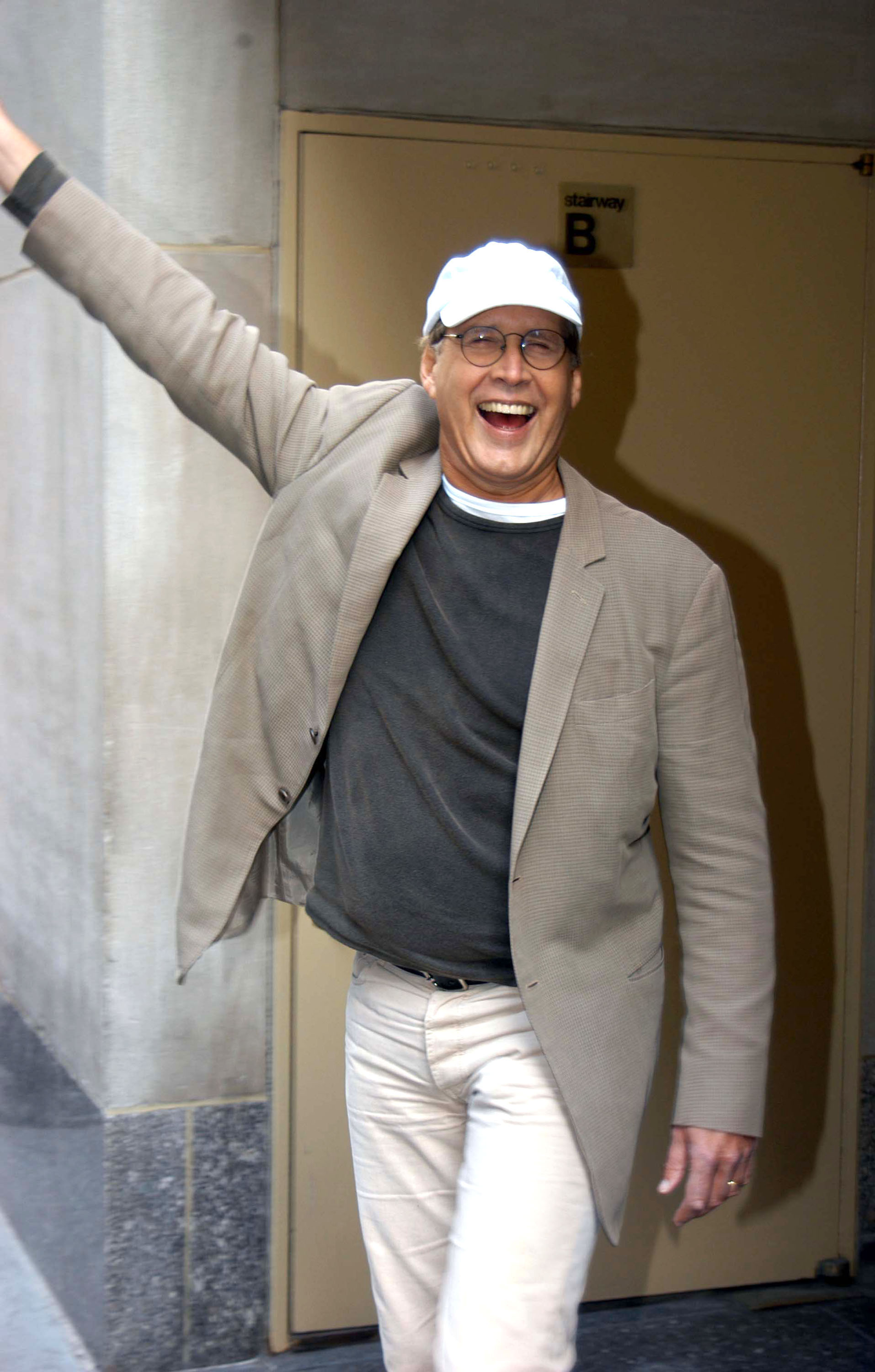 Chevy Chase visits "Today" in New York City on April 22, 2005 | Source: Getty Images