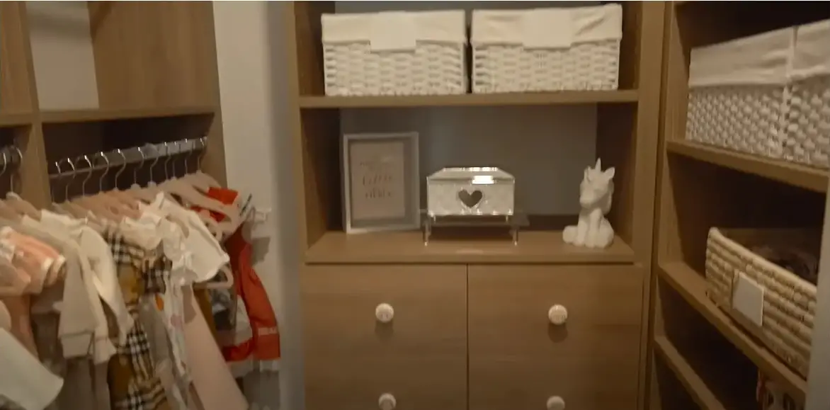 An image showing Serena Williams' baby nursery closet | Source: YouTube@serenawilliams