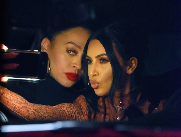 Kim Kardashian and La La Anthony seen out and about in Manhattan in New York City.| Photo: Getty Images.