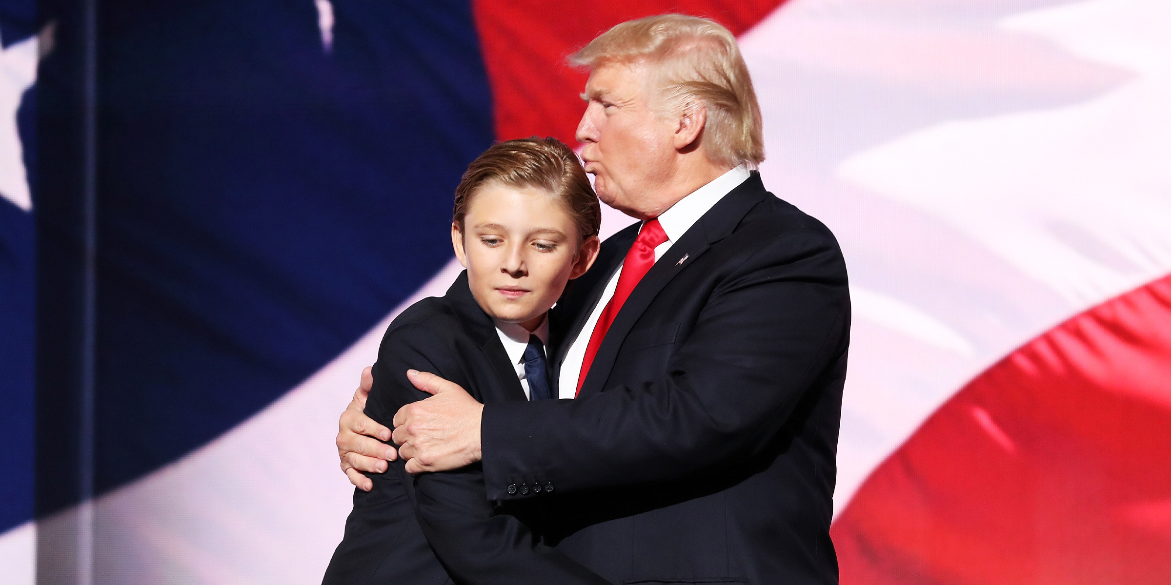 Barron and Donald Trump | Source: Getty Images
