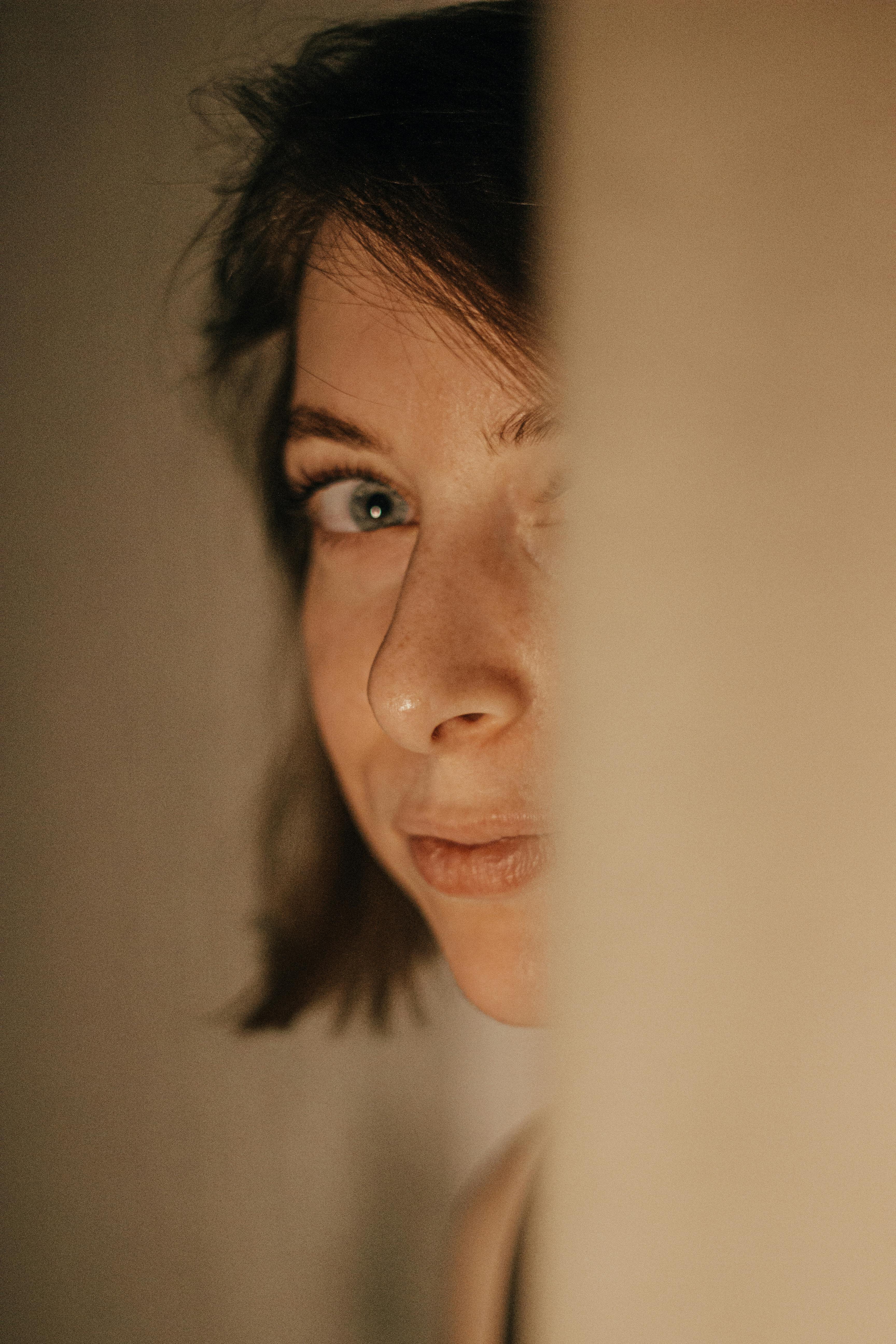 A partial view of a serious woman's face | Source: Pexels