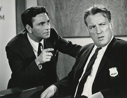 Peter Falk and Dolph Sweet from the television program "The Trials of O'Brien." | Source: Getty Images