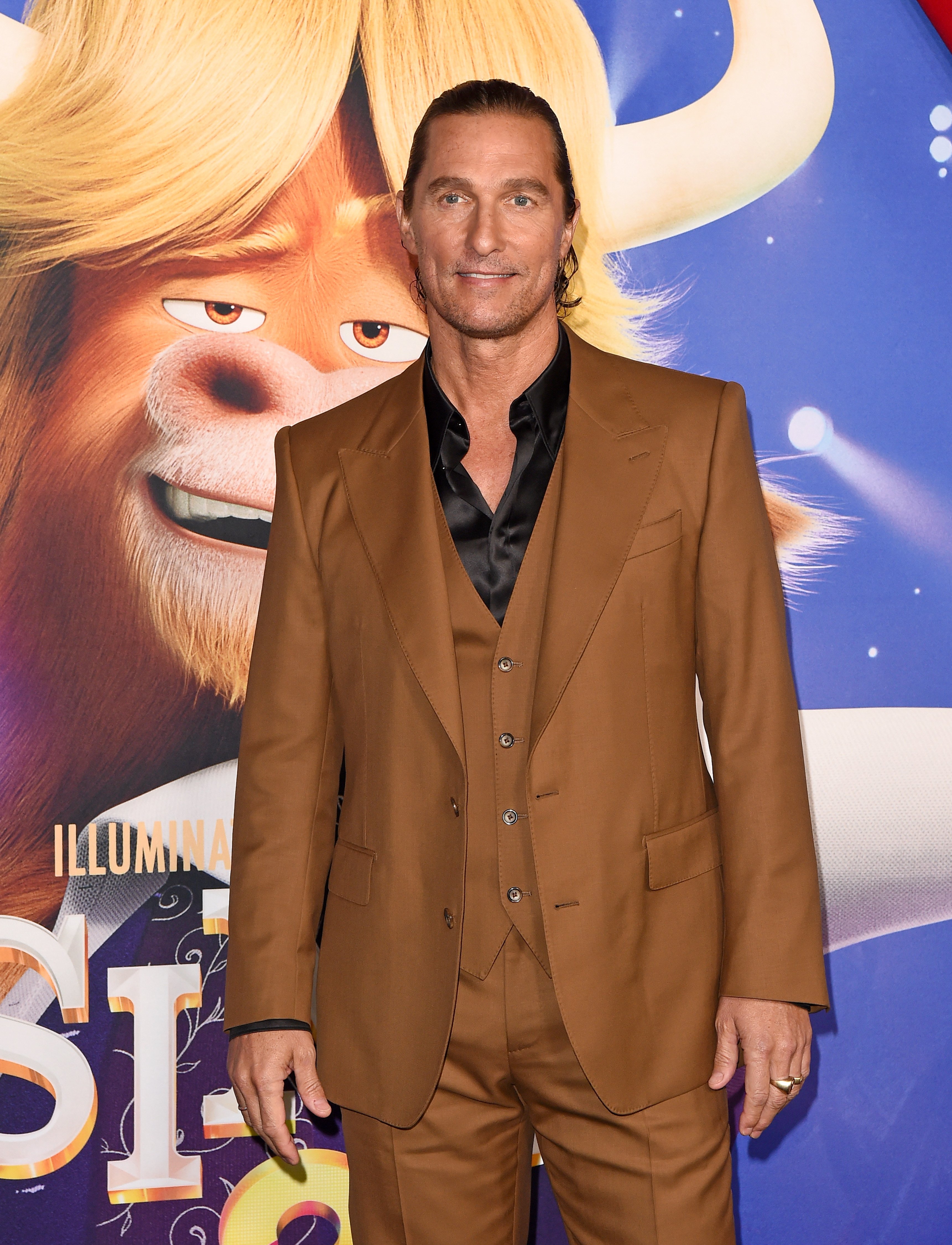 Aktör Matthew McConaughey filminin galasına katıldı. "2 şarkı söyle" 12 Aralık 2021'de Los Angeles, California'da ┃Kaynak: Getty Images