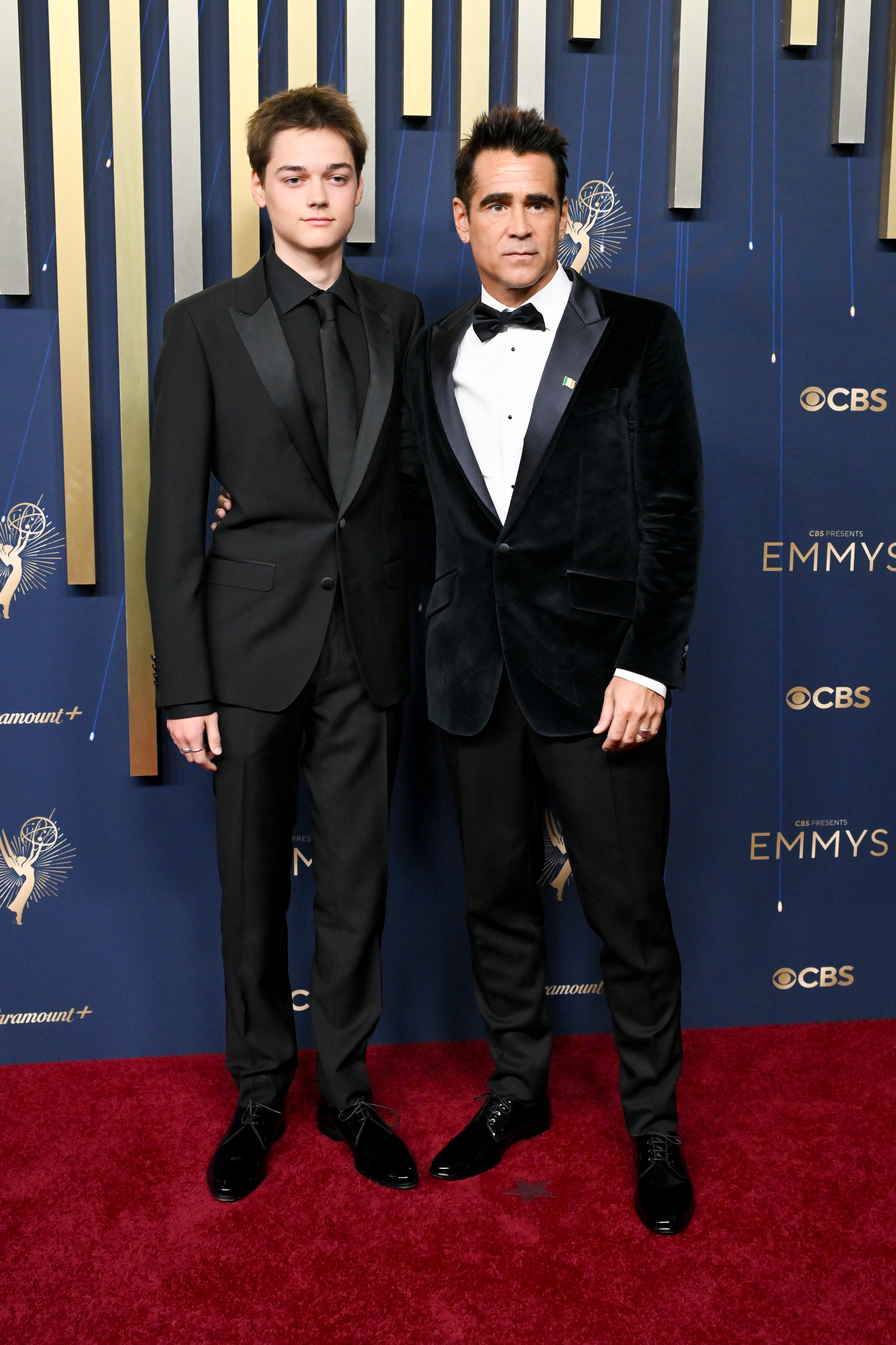 Henry and Colin Farrell at the 77th Primetime Emmy Awards held at the Peacock Theater on September 14, 2025 in Los Angeles, California | Source: Getty Images