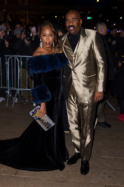 Marjorie Harvey and Steve Harvey at the Metropolitan Opera House at Lincoln Center on April 8, 2018 in New York City. | Photo: Getty Images