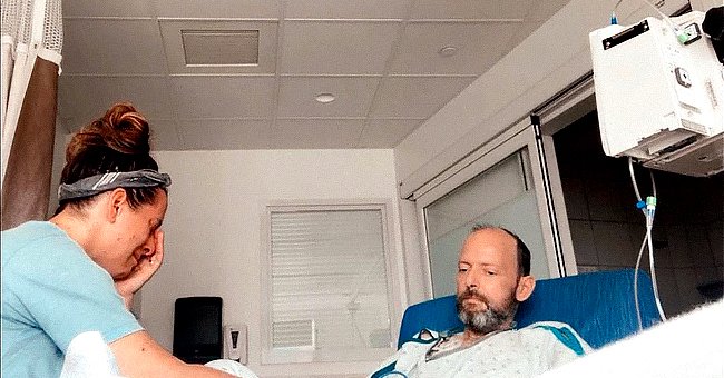 Bethany Ashabraner and her husband talking in a hospital room. | Source:  Instagram.com/bethanyashabraner