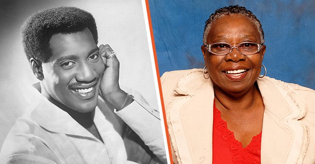 Monochrome portrait of late singer Otis Redding smiling. [Left | Portrait of late singer Otis Redding's wife, Zelma Atwood. [Right] | Photo: Getty Images