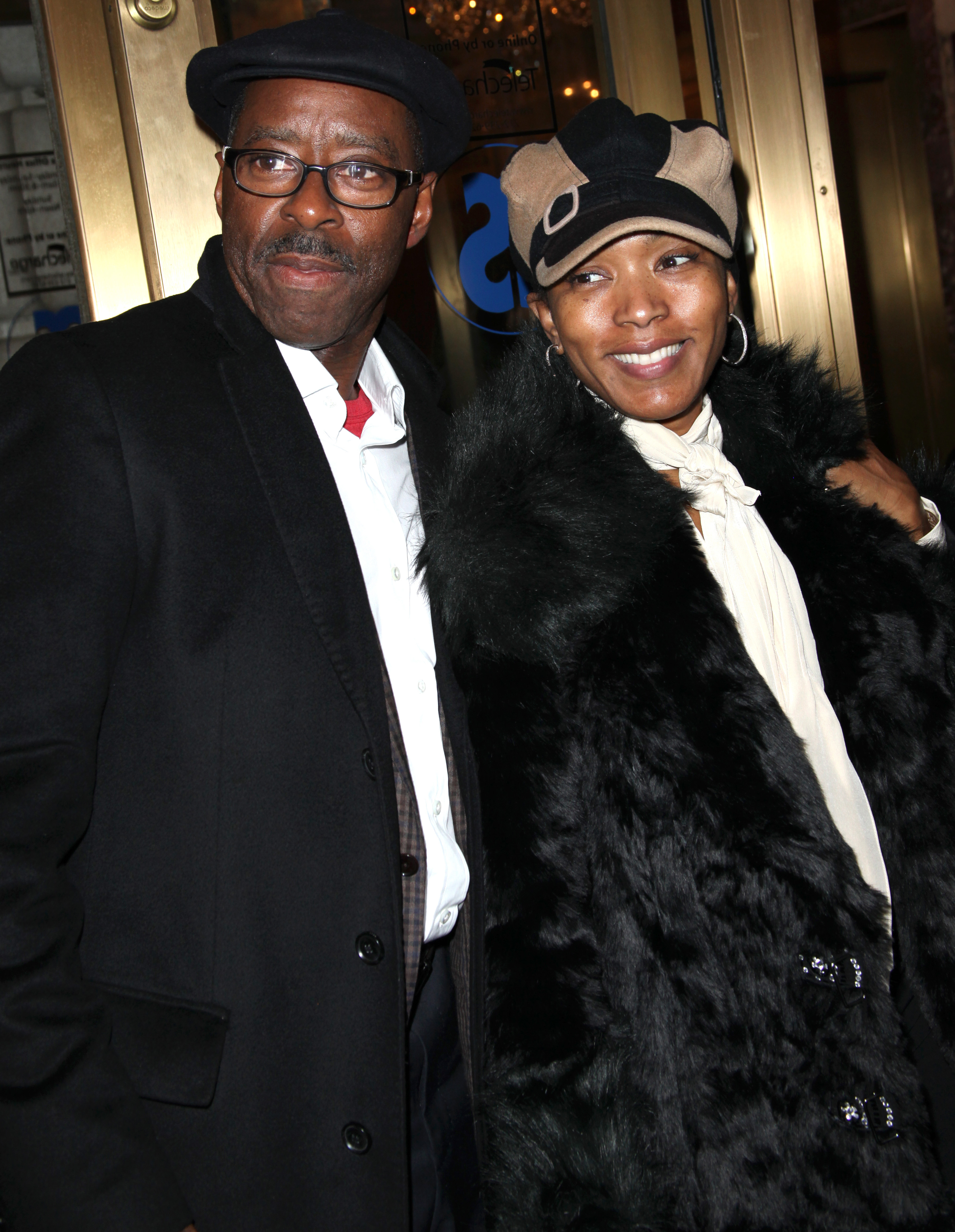 Courtney B. Vance and Angela Bassett at the Opening Night of "An Evening with Patti LuPone & Mandy Patinkin" in New York City | Source: Getty Images