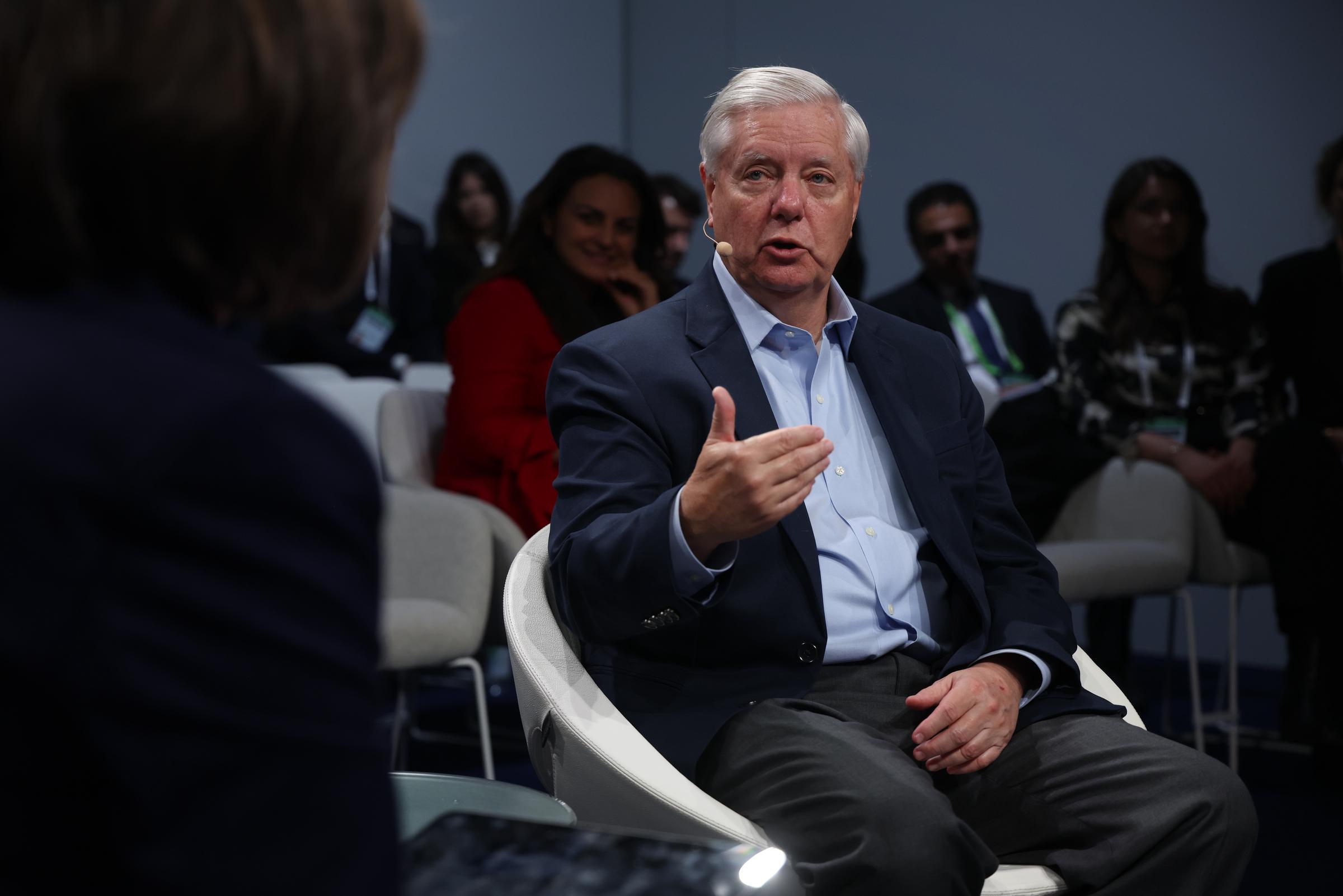 On February 13, 2026, just five months before his passing, Senator Lindsey Graham spoke at a Townhall panel on the future of Iran at the 62nd Munich Security Conference in Munich, Germany. Now following his demise, President Donald Trump has weighed in with a surprising recommendation for who should fill his seat. | Source: Getty Images