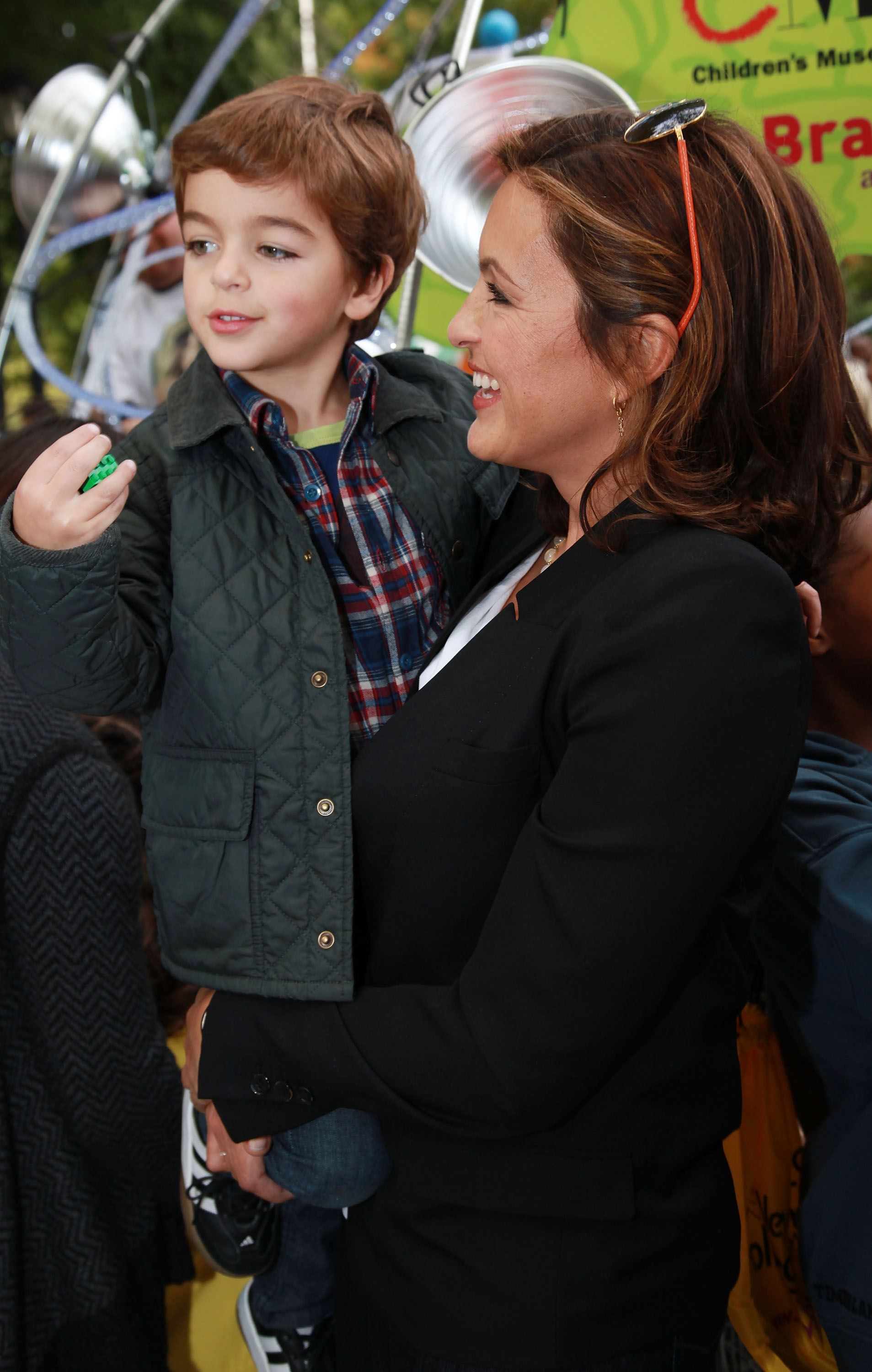 Mariska Hargitay and August Miklos Friedrich Hermann at the Ultimate Block Party on October 3, 2010, in New York City. | Source: Getty Images