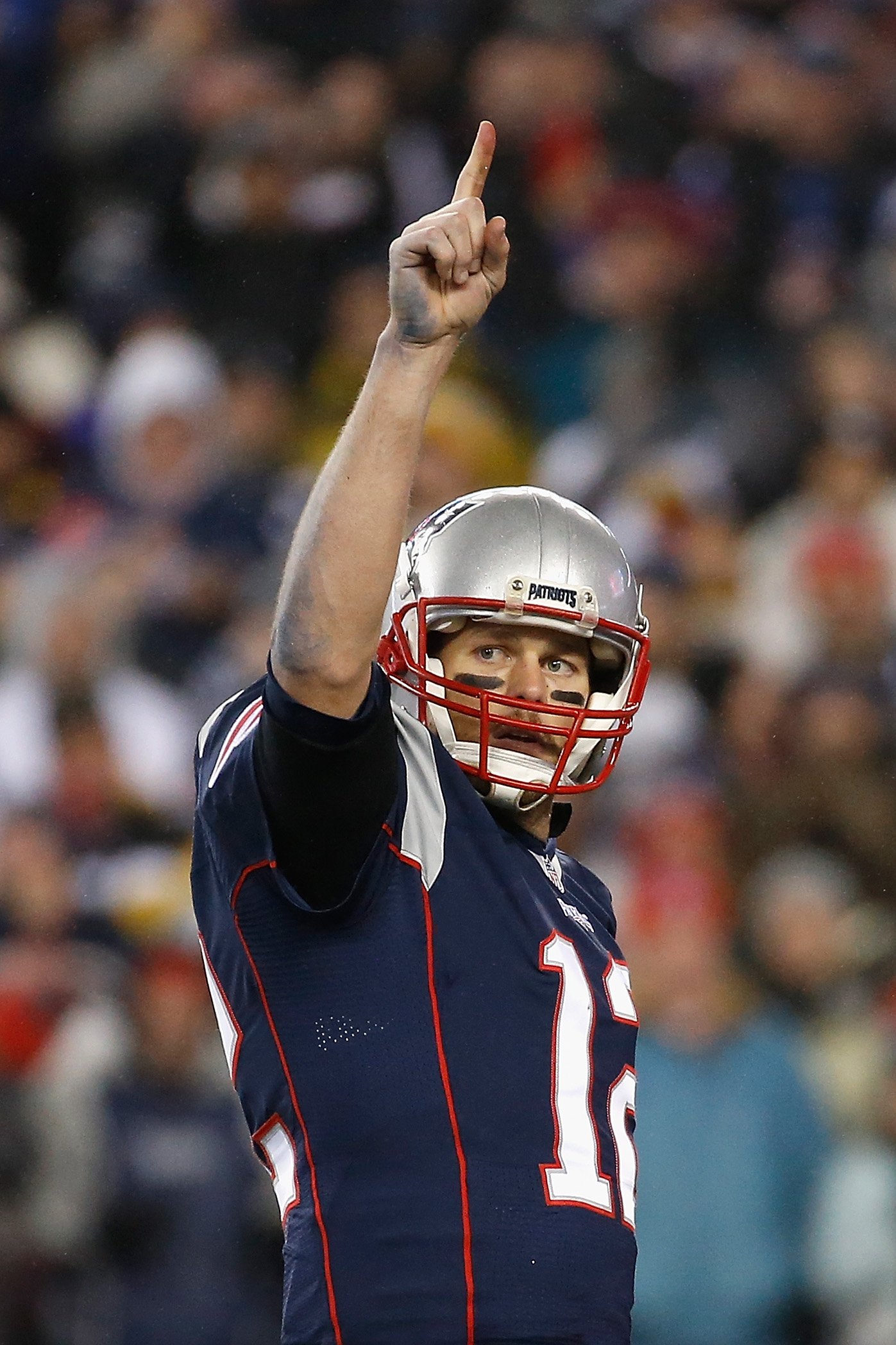 New England Patriots takımında Tom Brady #12, 22 Ocak 2017'de Foxboro, Massachusetts'te Gillette Stadyumu'nda.  |  Kaynak: Getty Images