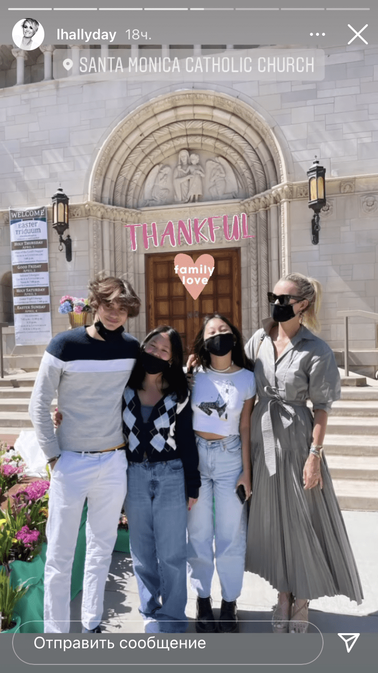 Capture d'écran story Instagram Laeticia Hallyday. | Photo : lhallyday