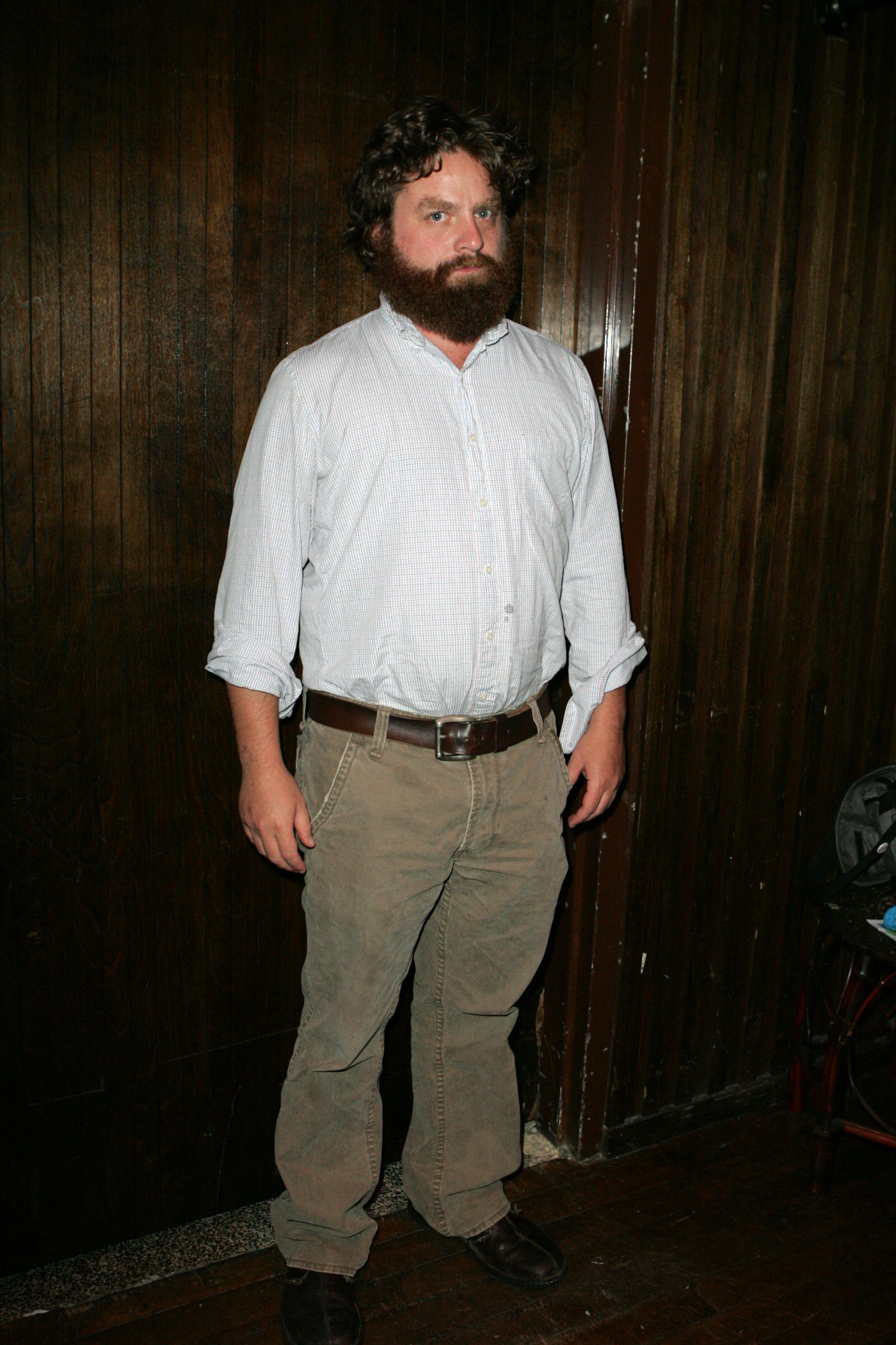 Zach Galifianakis before his weight loss, in 2007 | Source: Getty Images