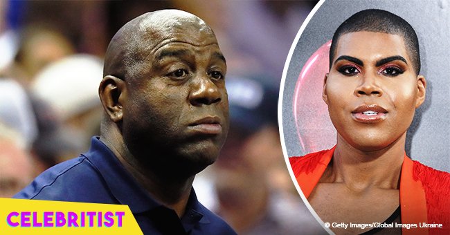 Magic Johnson dragged over birthday message to his gay son E. J.