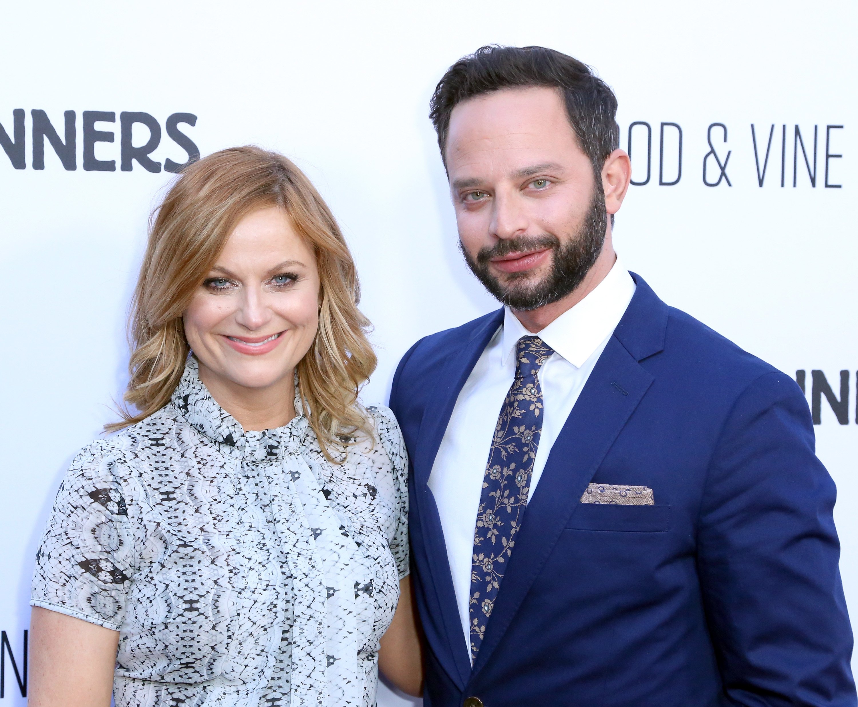 Amy Poehler and Nick Kroll attend the "Adult Beginners" film premiere at ArcLight Hollywood on April 15, 2015, in Hollywood, California. | Source: Getty Images