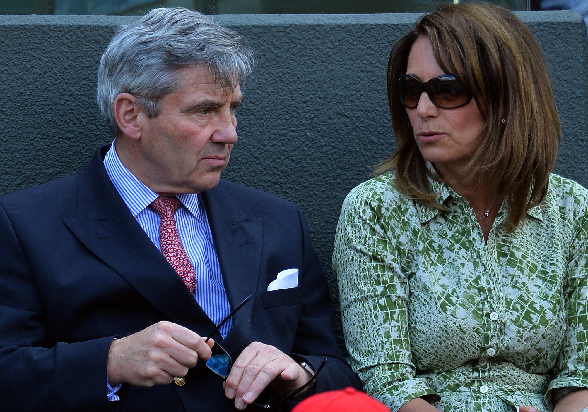 Michael Middleton and Carole Middleton at the Wimbledon Championships in London in 2015 | Source: Getty Images