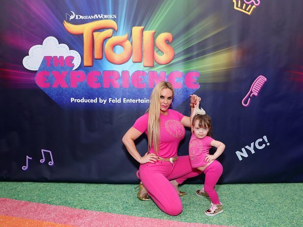  Coco Austin and daughter Chanel Marrow at DreamWorks Trolls The Experience Rainbow Carpet Grand Opening on November 14, 2018 | Photo: Getty Images