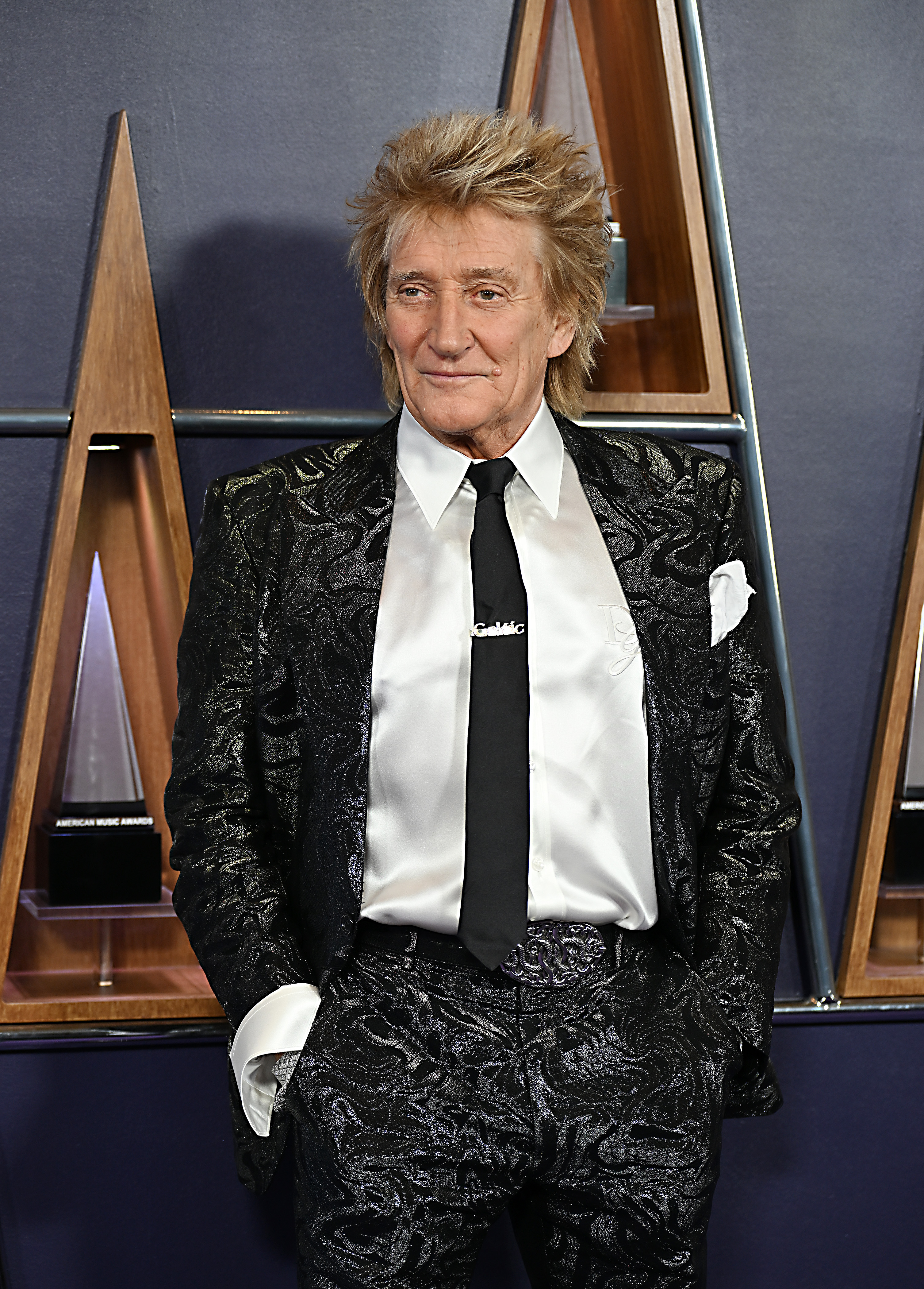 Sir Rod Stewart at the 2025 American Music Awards at Fontainebleau Las Vegas on May 26 in Nevada. | Source: Getty Images