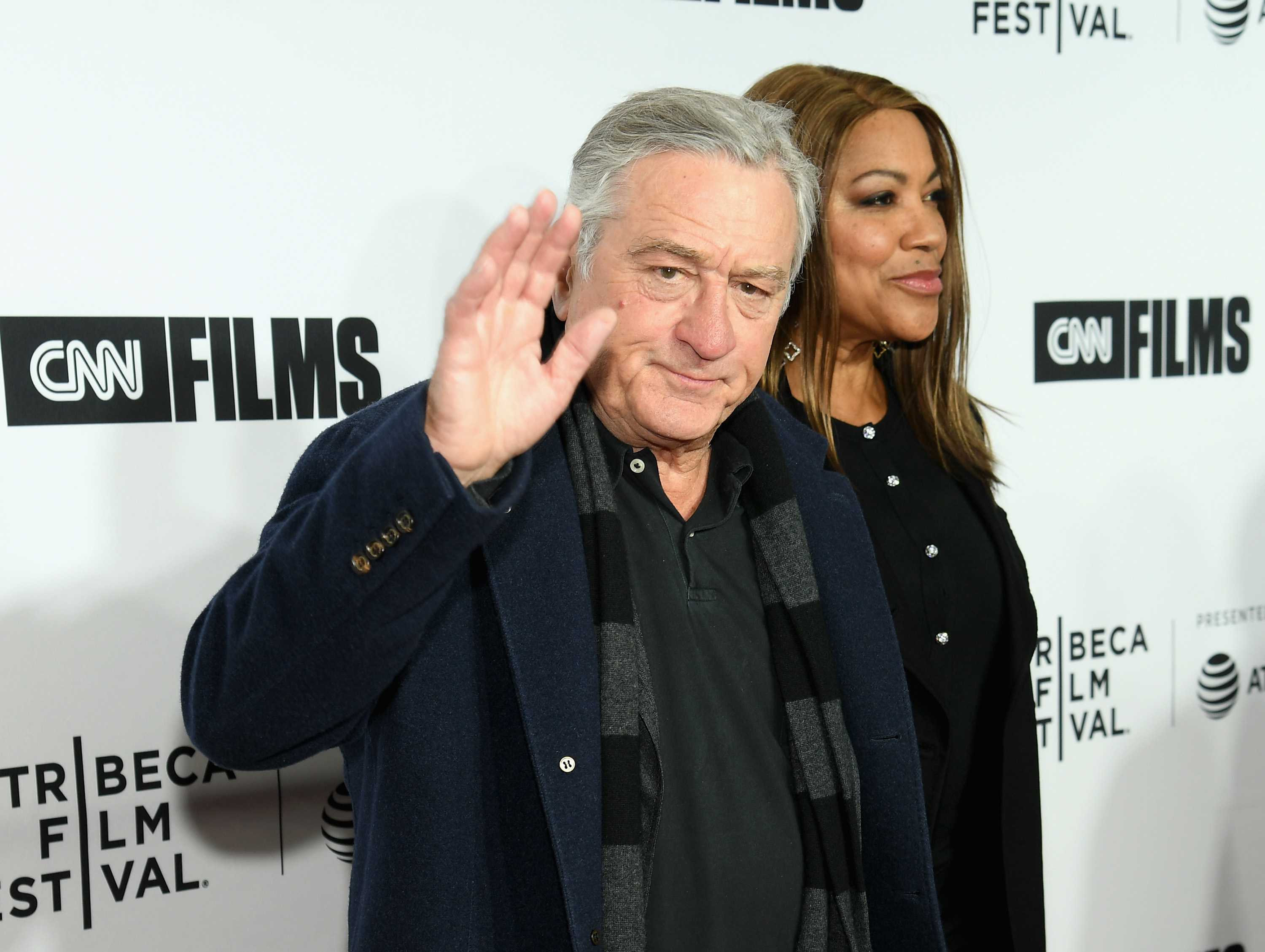 Robert De Niro and Grace Hightower at the Opening Night Gala of "Love, Gilda" - 2018 Tribeca Film Festival at Beacon Theatre on April 18, 2018 in New York City | Source: Getty Images