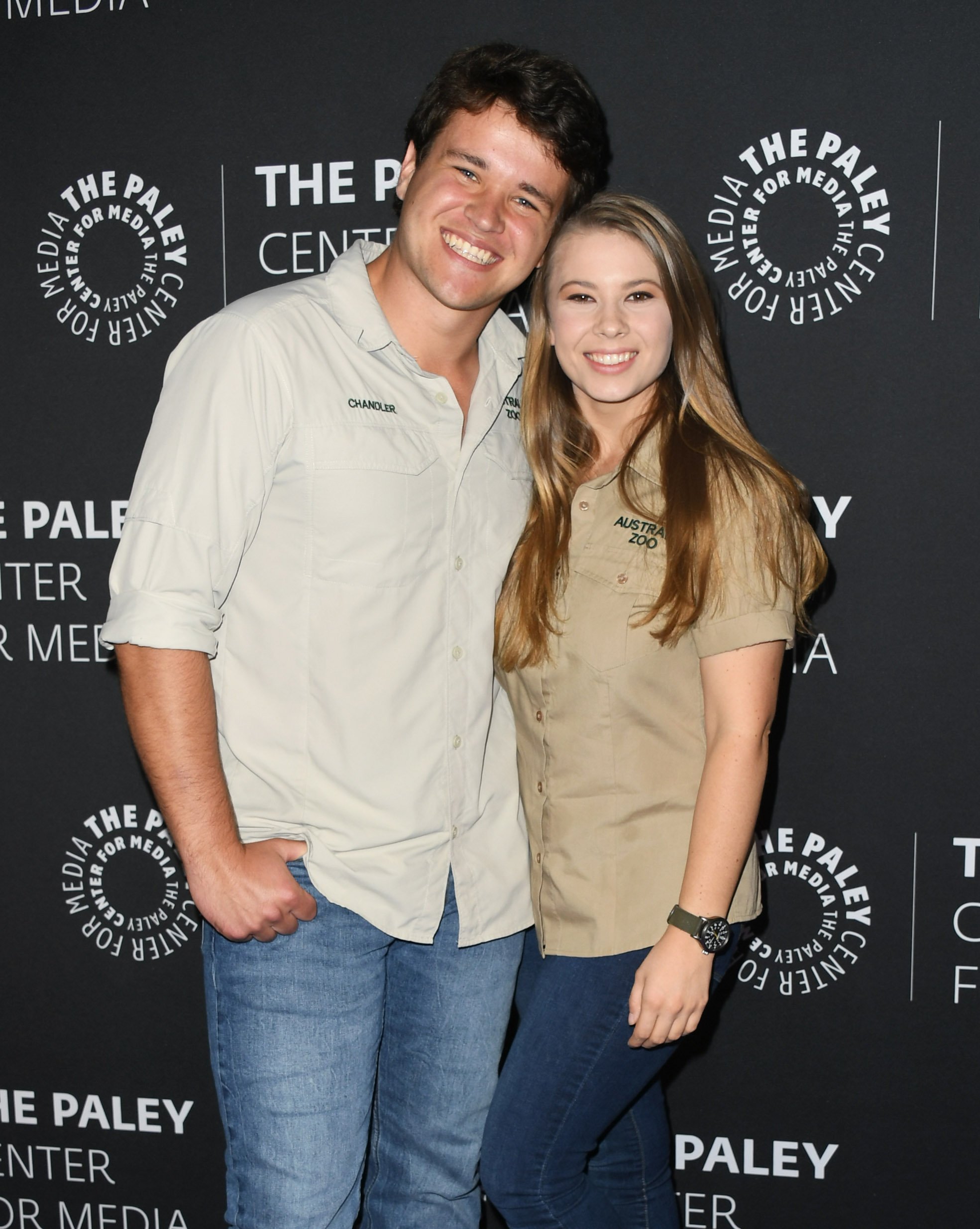 Chandler Powell and Bindi Irwin at The Paley Center For Media Presents: An Evening With The Irwins: "Crikey! It's The Irwins" Screening And Conversation at The Paley Center for Media in Beverly Hills, California | Photo: Jon Kopaloff/Getty Images