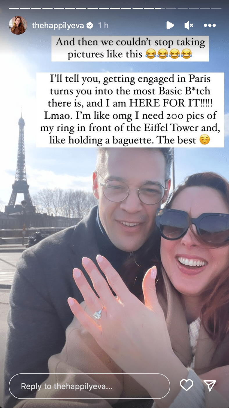 Eva Amurri's engagement pictures shared after Ian Hock proposed on February 20, 2023 | Source: Instagram/thehappilyeva