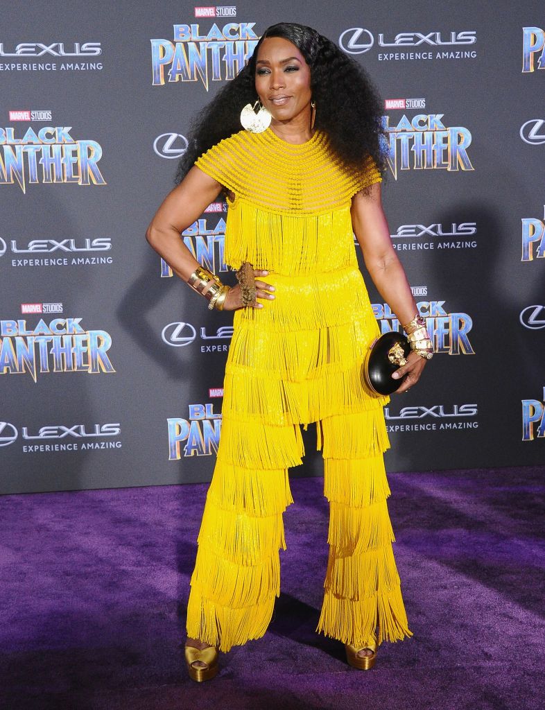 Angela Bassett during the Los Angeles premiere of "Black Panther" at Dolby Theatre on January 29, 2018 in Hollywood, California. | Source: Getty Images