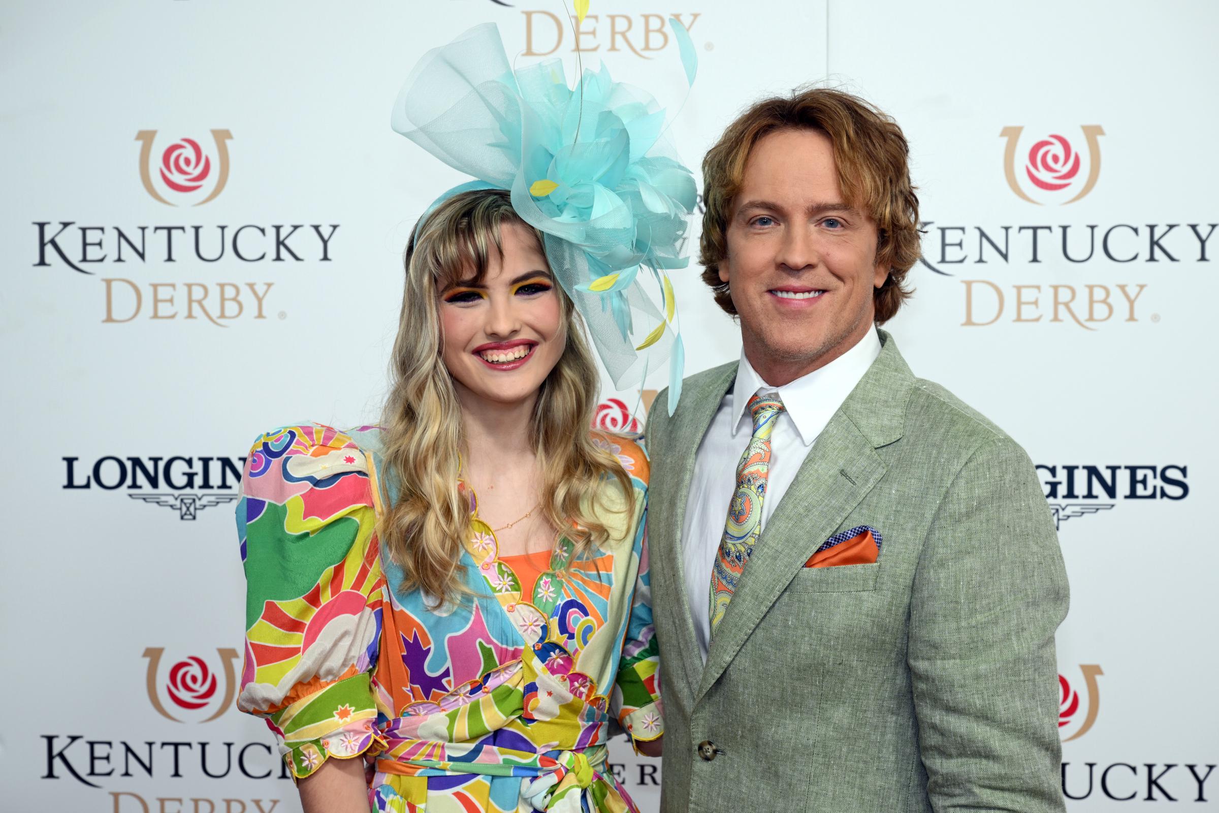 Dannielynn Birkhead and Larry Birkhead attend the 148th Kentucky Derby at Churchill Downs on May 7, 2022, in Louisville, Kentucky.
