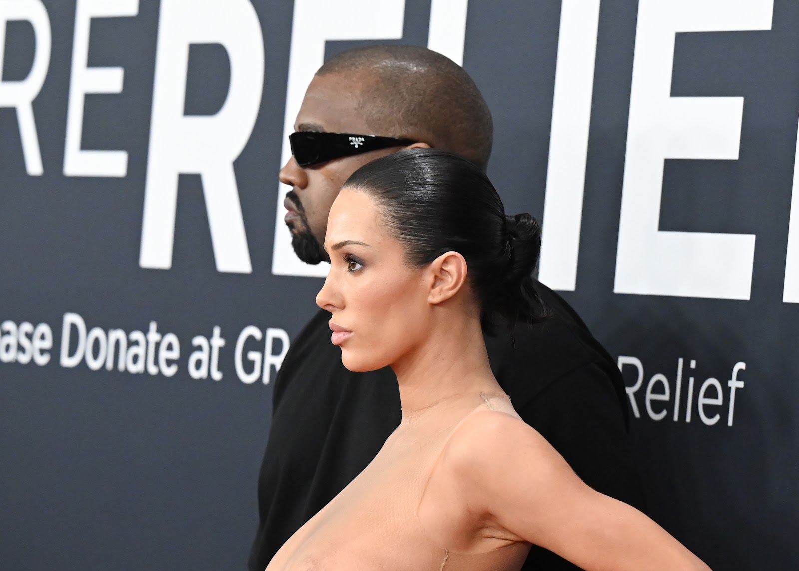 Kanye West and Bianca Censori on February 2, 2025 | Source: Getty Images