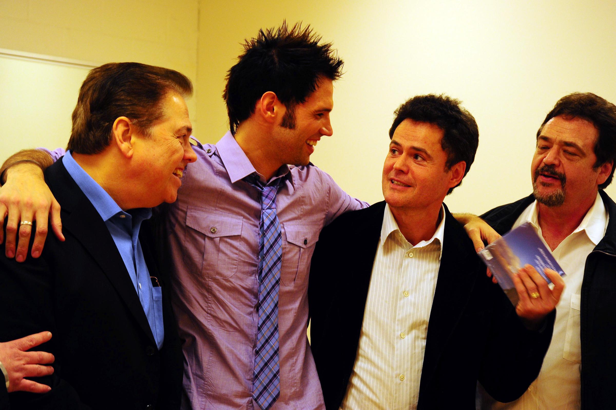 Jimmy, Alan, David, Donny, and Jay Osmond at Covey Arts Center on March 1, 2010 in Salt Lake City, Utah | Source: Getty Images