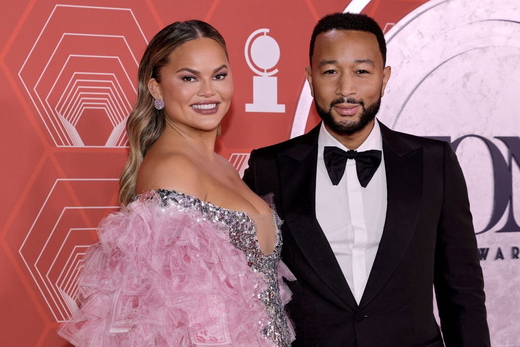 Chrissy Teigen and John Legend at the 74th Annual Tony Awards on September 26, 2021, in New York | Photo: Getty Images