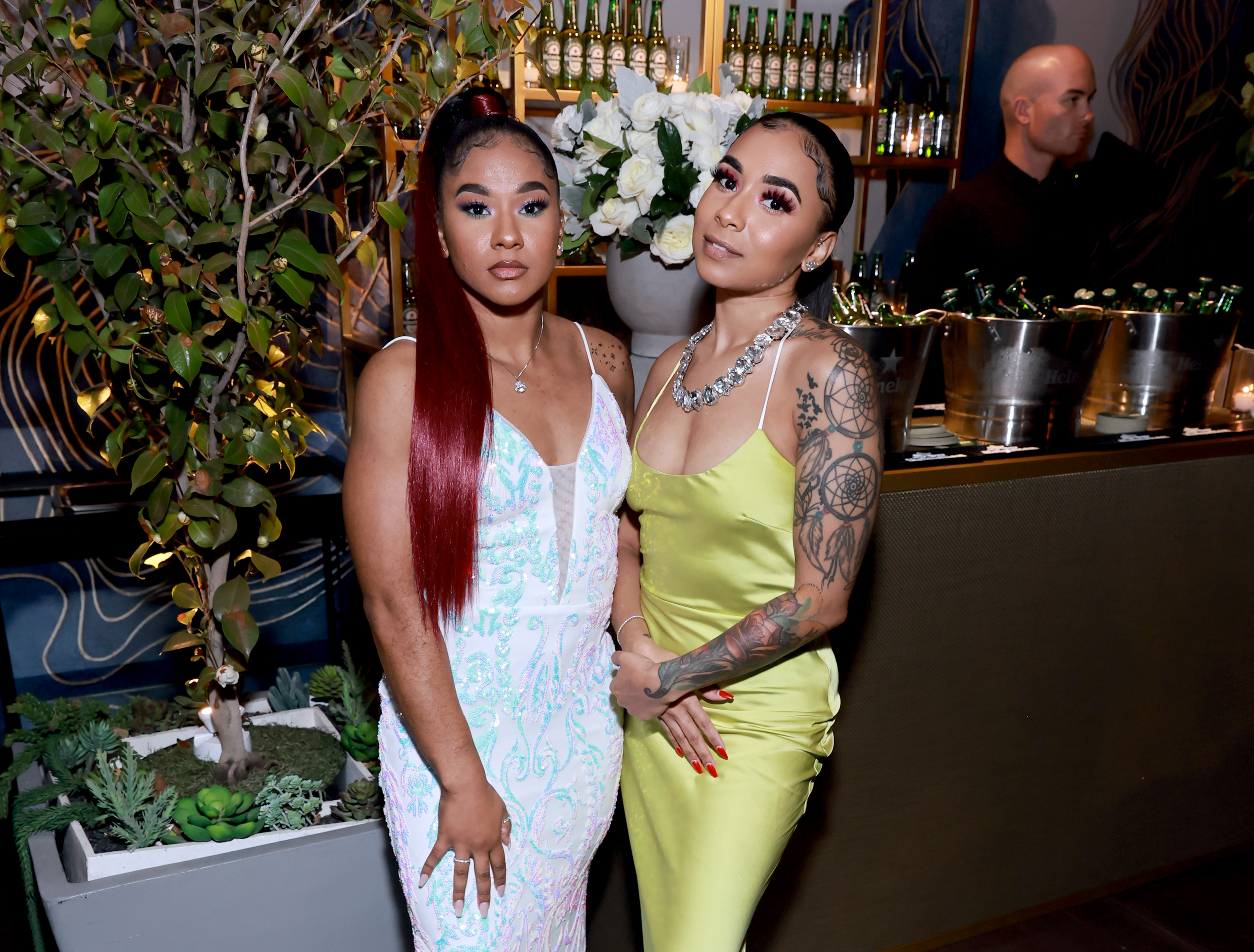 Jordan Chiles and Jazmin Chiles attend The Hollywood Reporter Oscar Nominees Night presented by IHG Hotels and Resorts, and sponsored by Heineken and Amazon Ads at Spago on March 7, 2022, in Beverly Hills, California | Source: Getty Images