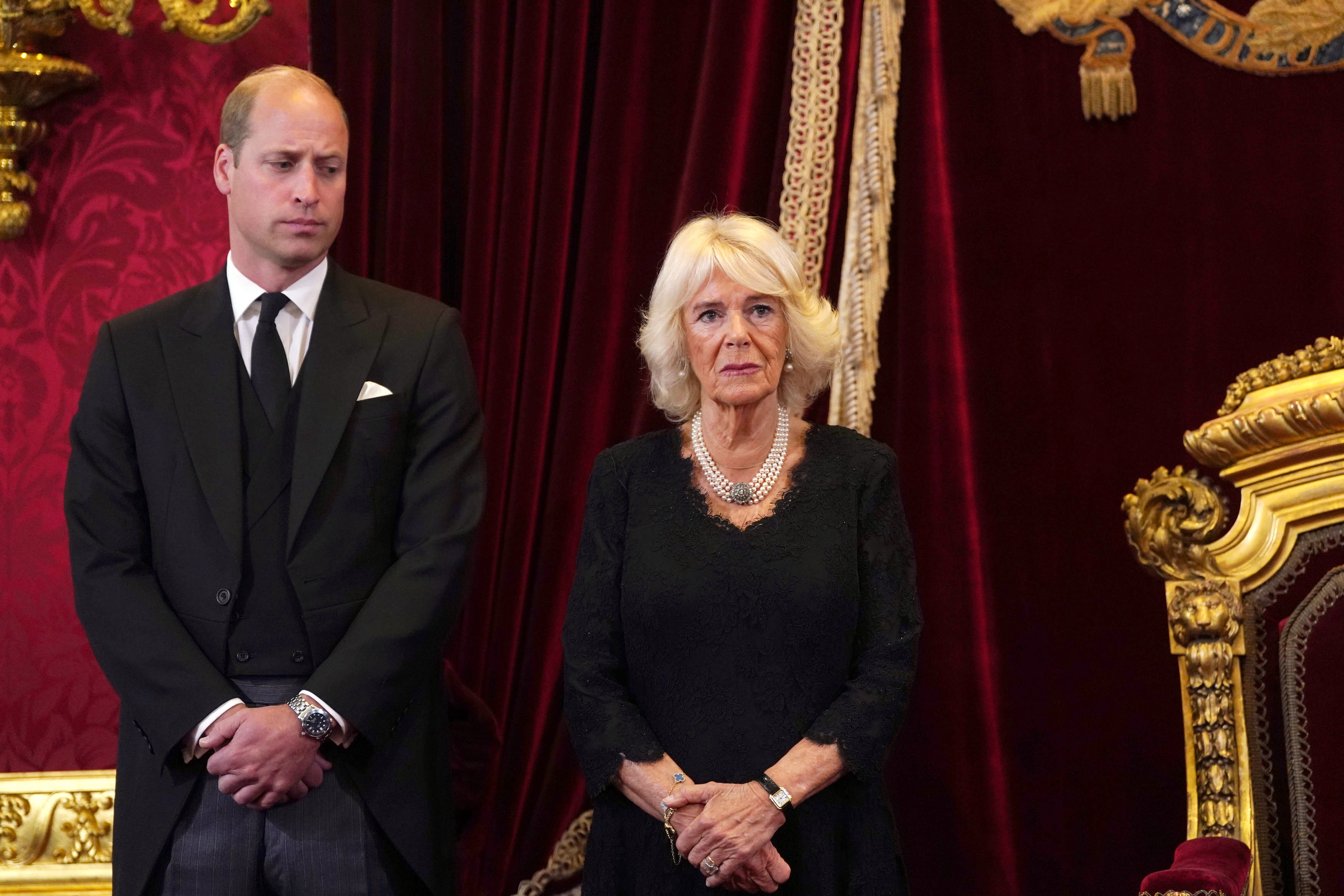 Prince William and Queen Consort Camilla in London 2022. | Source: Getty Images