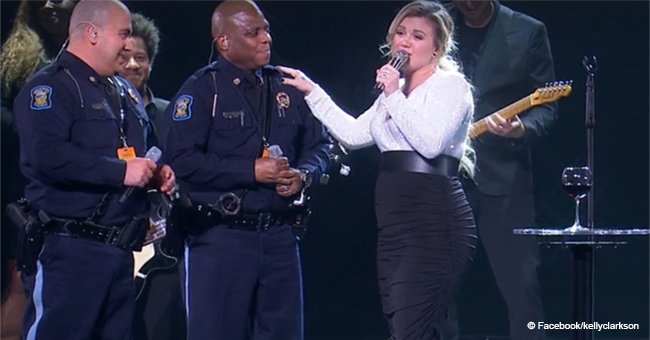 Kelly Clarkson Brings 2 Kansas Officers on Stage, and They Sing like They Just Won ‘The Voice’