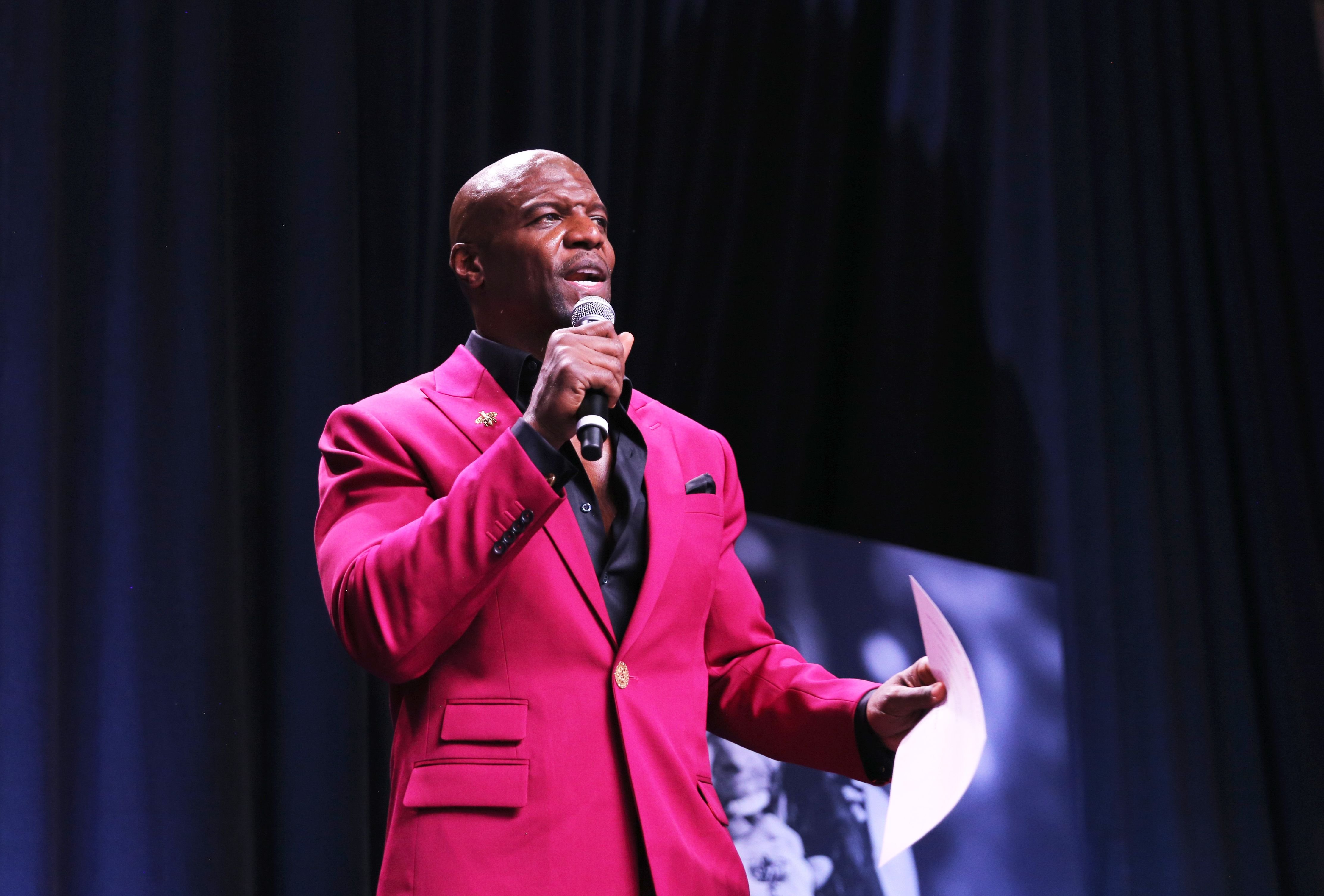 Terry Crews speaks at Steven Tyler's Third Annual GRAMMY Awards Viewing Party on January 26, 2020. | Photo: Getty Images