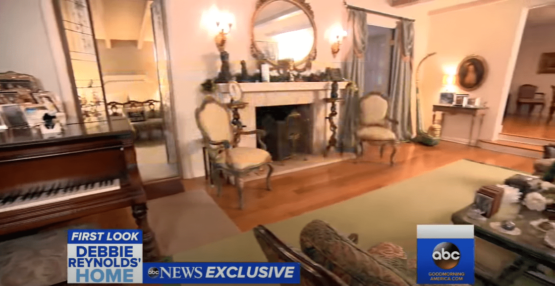 Inside Debby Reynolds' home. | Source: youtube.com/Good Morning America