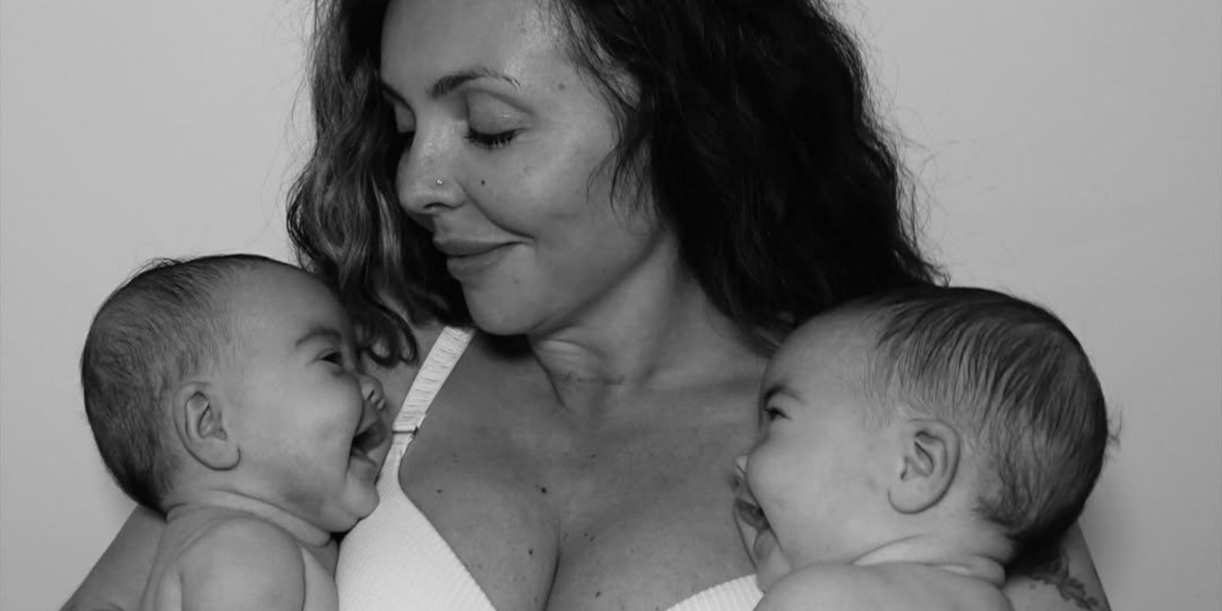Jesy Nelson with her twin daughters | Source: Getty Images