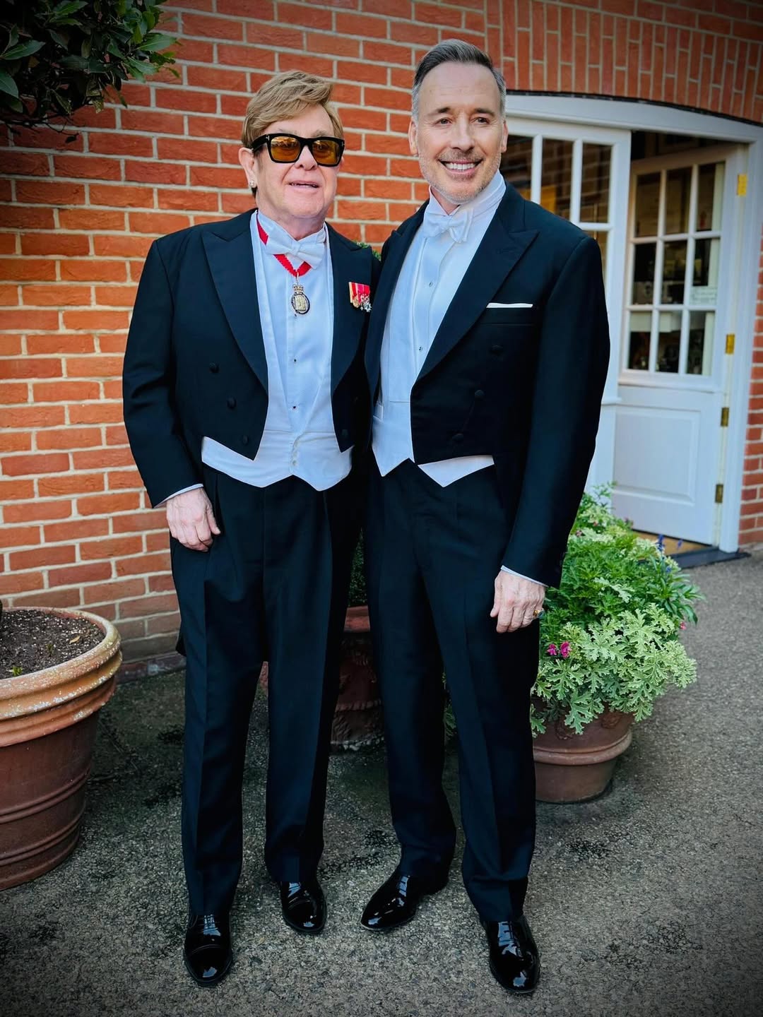 Elton John and his husband, David Furnish, from a post dated July 9, 2025. | Source: Instagram/ eltonjohn