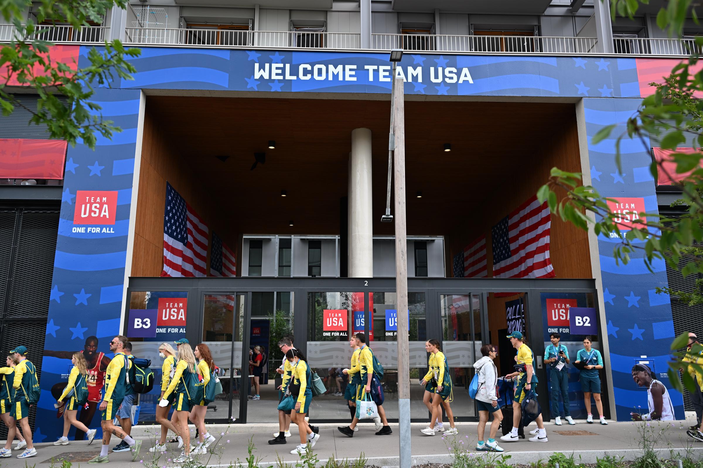 USA's residence at the 2024 Paris Olympic Village. | Source: Getty Images