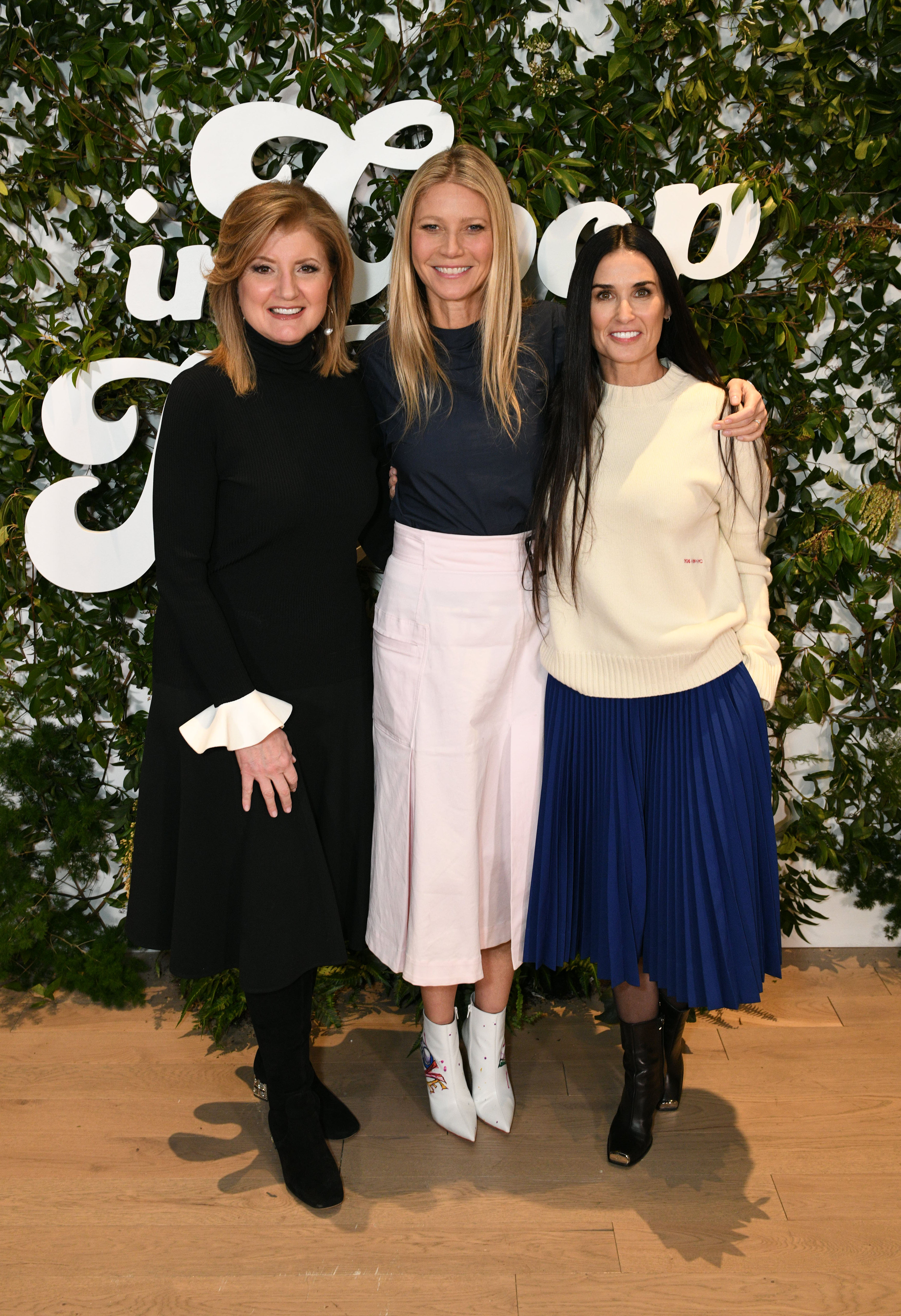 Arianna Huffington, Gwyneth Paltrow and Demi Moore at the In Goop Health Summit in New York City on March 9, 2019 | Source: Getty Images