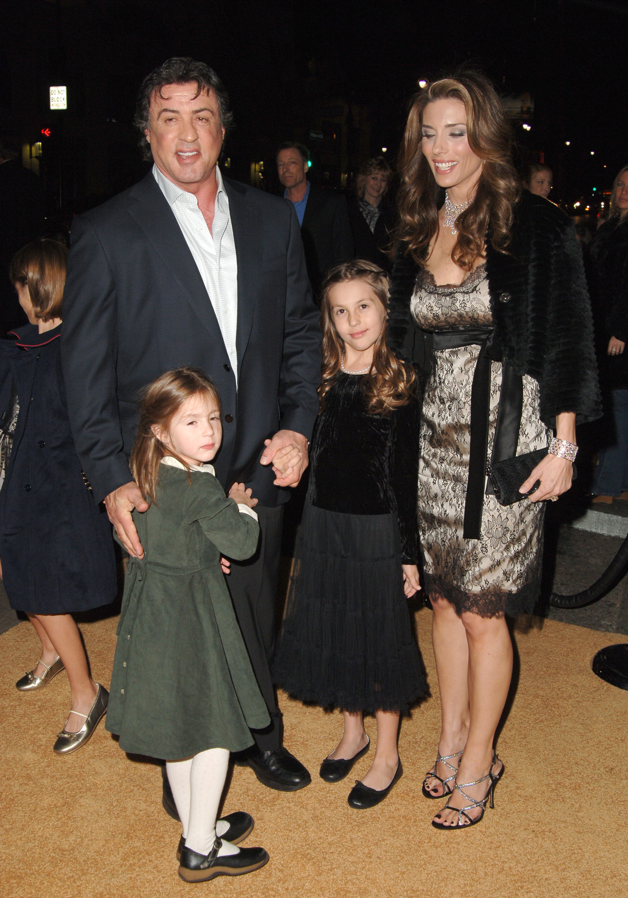 Sylvester Stallone, Jennifer Flavin and kids in Hollywood, California, United States, 2006 | Source: Getty Images