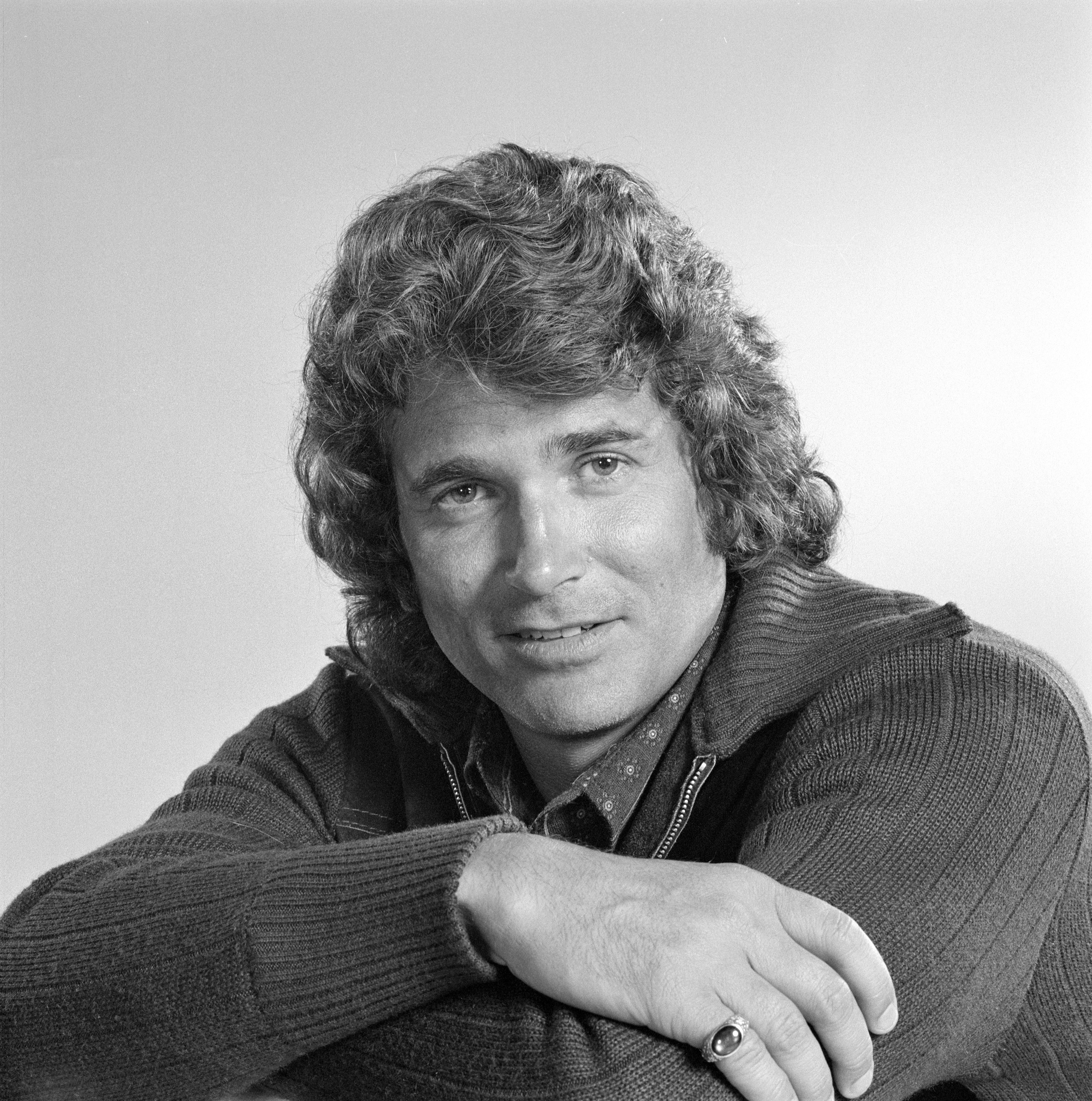 Michael Landon photographed for "American Jr. Miss" on March 26, 1974, in Los Angeles. | Source: CBS/Getty Images