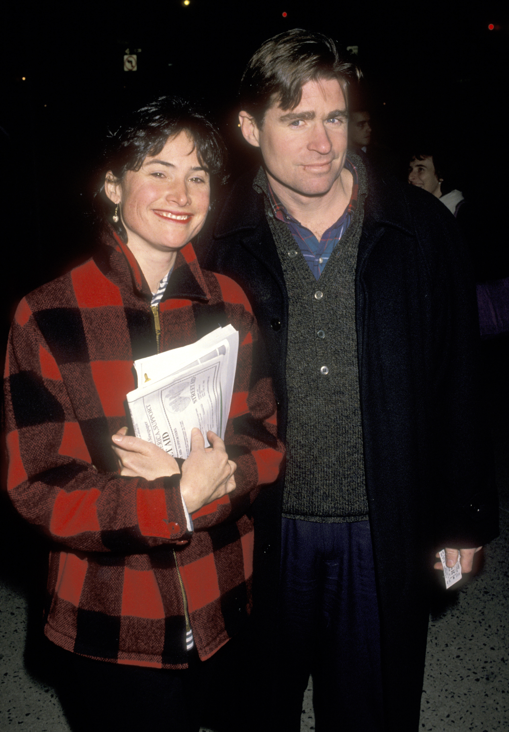 Treat Williams and Pam Van Sant on January 31, 1990 in New York City, New York | Source: Getty Images