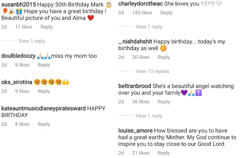 Fan comments on a post from Mark Wahlberg. | Source: Instagram/markwahlberg